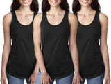 Women's Clementine Ideal Racerback Tank Top (Pack of 3)