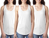 Women's Clementine Ideal Racerback Tank Top (Pack of 3)