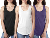 Women's Clementine Ideal Racerback Tank Top (Pack of 3)