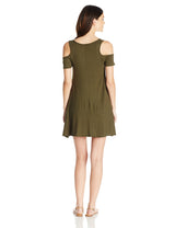 Clementine Women's Trapeze Short Sleeve Flowy Dress - Clementine Apparel