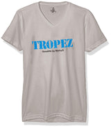 Marky G Apparel Men's St. Tropez Graphic Printed Premium Tops Fitted Sueded Short Sleeve V-Neck T-Shirt - Clementine Apparel