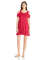 Clementine Women's Trapeze Short Sleeve Flowy Dress - Clementine Apparel