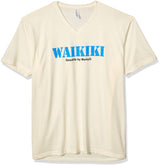 Marky G Apparel Men's Big Sur California Graphic Printed Premium Tops Fitted Sueded Short Sleeve V-Neck T-Shirt - Clementine Apparel