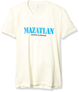 Marky G Apparel Men's Mazatlan Graphic Printed Premium Tops Fitted Sueded Short Sleeve V-Neck T-Shirt - Clementine Apparel
