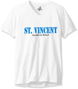 Marky G Apparel Men's Vincent Graphic Printed Premium Tops Fitted Sueded Short Sleeve V-Neck T-Shirt - Clementine Apparel