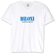 Marky G Apparel Men's Biloxi Graphic Printed Premium Tops Fitted Sueded Short Sleeve V-Neck T-Shirt - Clementine Apparel