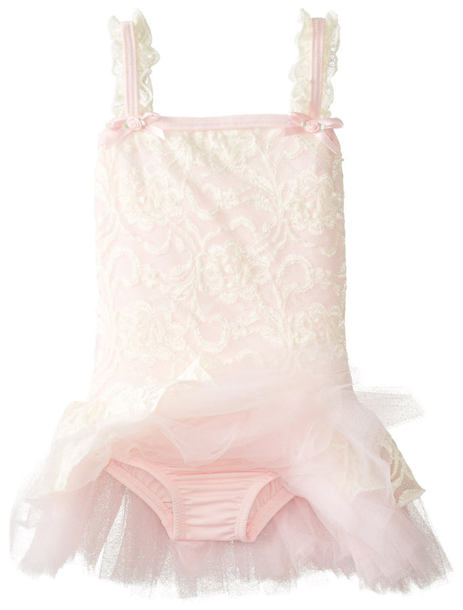 Clementine Little Girls' Lacy Camisole with Tutu Dress - Clementine Apparel