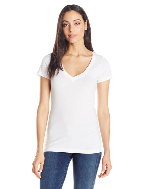 Clementine Women's Deep V-Neck Tee - Clementine Apparel