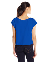 Clementine Women's Light Weight French Terry Dolman Sleeve Top, Black, Small - Clementine Apparel