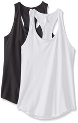 Clementine Women's Petite Plus Ideal Racerback Tank (Pack of 2) - Clementine Apparel