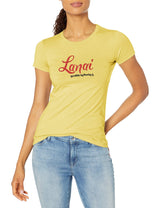 Marky G Apparel Women's Casual Short Sleeve Crewneck Tops Blouses Slim Fit T-Shirt With Lanai Printed - Clementine Apparel