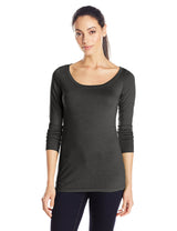Clementine Women's Tri-Blend Long Sleeve Crew Neck Top - Clementine Apparel
