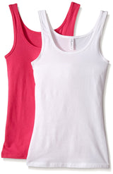 Clementine Women's 2x1 Rib Tank Top (Pack of 2) - Clementine Apparel