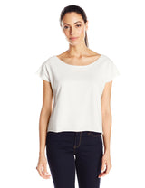 Clementine Women's Light Weight French Terry Dolman Sleeve Top, Black, Small - Clementine Apparel