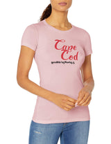 Marky G Apparel Women's Casual Short Sleeve Crewneck Tops Blouses Slim Fit T-Shirt With Cape Cod Printed - Clementine Apparel