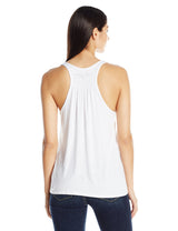 Clementine Women's Petite Plus Bride Anchor Printed Flowy Racerback Tank - Clementine Apparel