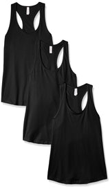 Clementine Women's Petite Plus Ideal Racerback Tank (Pack of 3) - Clementine Apparel