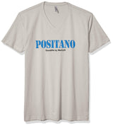 Marky G Apparel Men's Positano Graphic Printed Premium Tops Fitted Sueded Short Sleeve V-Neck T-Shirt - Clementine Apparel