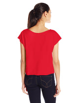 Clementine Women's Light Weight French Terry Dolman Sleeve Top, Black, Small - Clementine Apparel