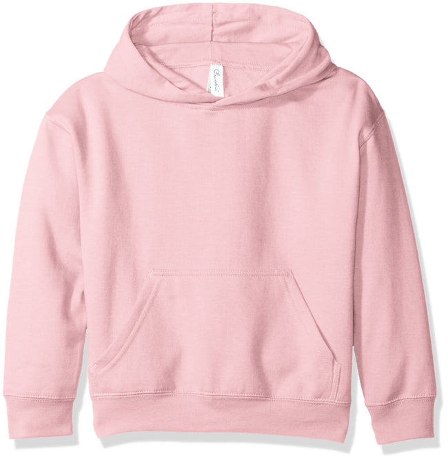 Hooded light pink sweatshirt w/ pouch pocket