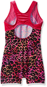 Clementine Little Girls' Racerback Short Unitard Bike-a-Tard - Clementine Apparel