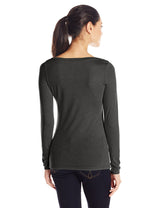 Clementine Women's Tri-Blend Long Sleeve Crew Neck Top - Clementine Apparel