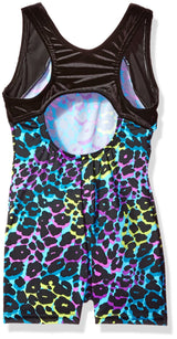 Clementine Little Girls' Racerback Short Unitard Bike-a-Tard - Clementine Apparel