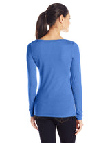 Clementine Women's Tri-Blend Long Sleeve Crew Neck Top - Clementine Apparel