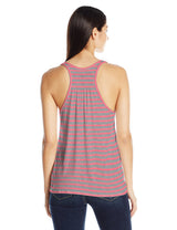 Clementine Women's Petite Plus Bride Anchor Printed Flowy Racerback Tank - Clementine Apparel