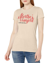 Marky G Apparel Women's Short Sleeve Crewneck Tops Slim Fit T-Shirt With Martha'S Vineyard Printed - Clementine Apparel