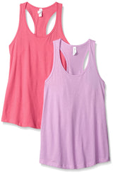 Clementine Women's Petite Plus Ideal Racerback Tank (Pack of 2) - Clementine Apparel