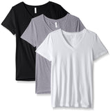 Clementine Women's Petite Plus Ideal V Neck Tee (Pack of 3) - Clementine Apparel