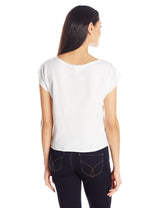 Clementine Women's Light Weight French Terry Dolman Sleeve Top, Black, Small - Clementine Apparel