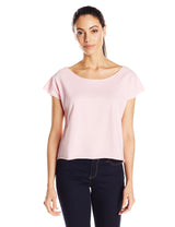 Clementine Women's Light Weight French Terry Dolman Sleeve Top, Black, Small - Clementine Apparel