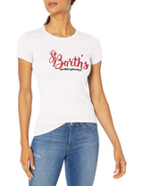 Marky G Apparel Women's Casual Short Sleeve Crewneck Tops Slim Fit T-Shirt With ST. Barth's Printed - Clementine Apparel