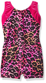 Clementine Little Girls' Racerback Short Unitard Bike-a-Tard - Clementine Apparel
