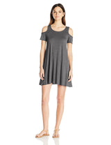 Clementine Women's Trapeze Short Sleeve Flowy Dress - Clementine Apparel