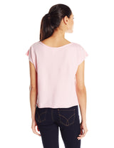 Clementine Women's Light Weight French Terry Dolman Sleeve Top, Black, Small - Clementine Apparel