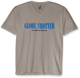Marky G Apparel Men's Trotter Graphic Printed Premium Tops Fitted Sueded Short Sleeve V-Neck T-Shirt - Clementine Apparel