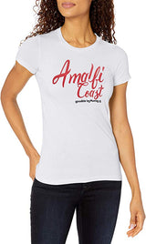 Marky G Apparel Women's Casual Short Sleeve Crewneck Tops Slim Fit T-Shirt with Amplify Coast Printed - Clementine Apparel