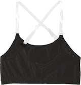 Clementine Apparel - Girls Clear Detachable Straps Dance Bra Unpadded & Seamless Elastic Shoulder Straps