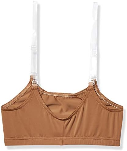 Clementine Apparel - Girls Clear Detachable Straps Dance Bra Unpadded